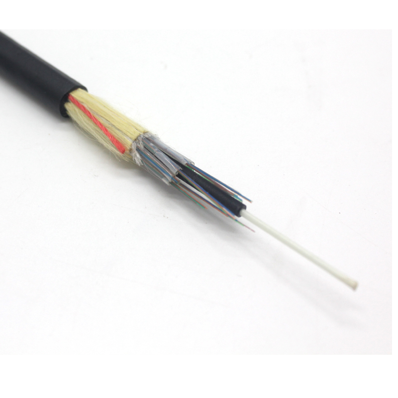 Base del cable de fribra óptica ADSS del solo modo el 100m los 200m 96 para la línea de transmisión