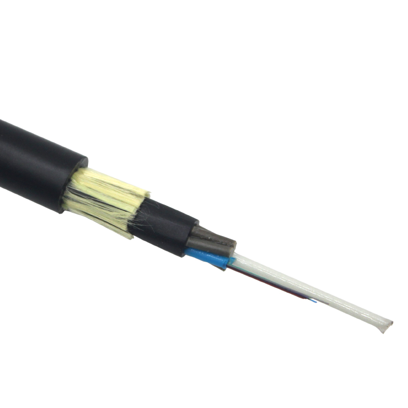 Cable de fibra aérea ADSS 6 8 core 12 24 48 Core Cable de fibra óptica para exteriores