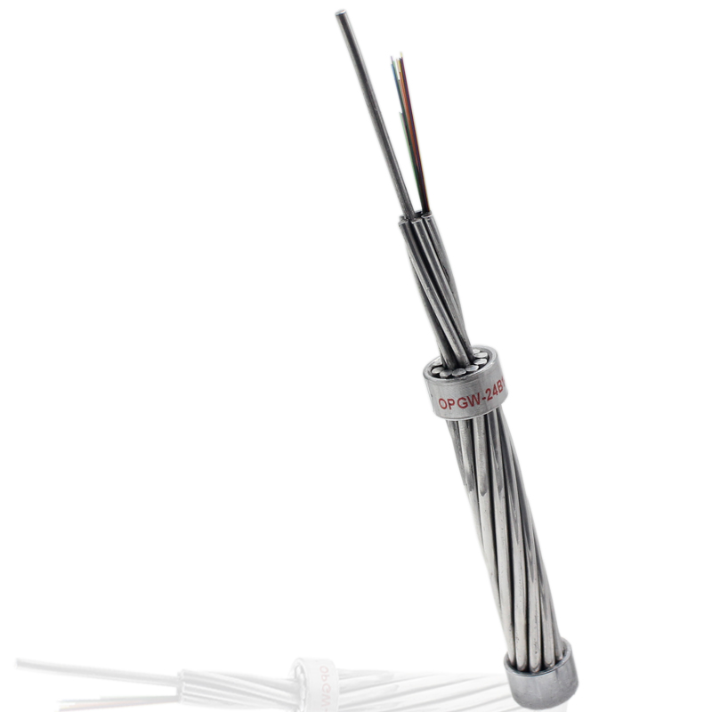Cable de fibra óptica Opgw de cable de tierra de fibra óptica de arriba compuesto de núcleo de fibra 144