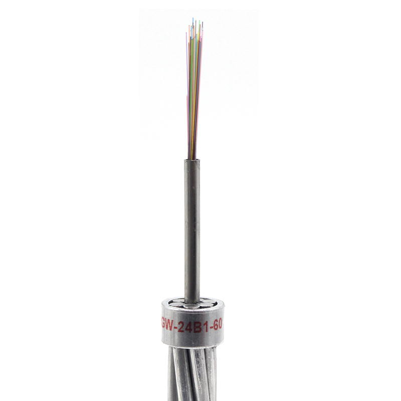 Cable de fibra óptica Opgw blindado aéreo exterior de 48 núcleos