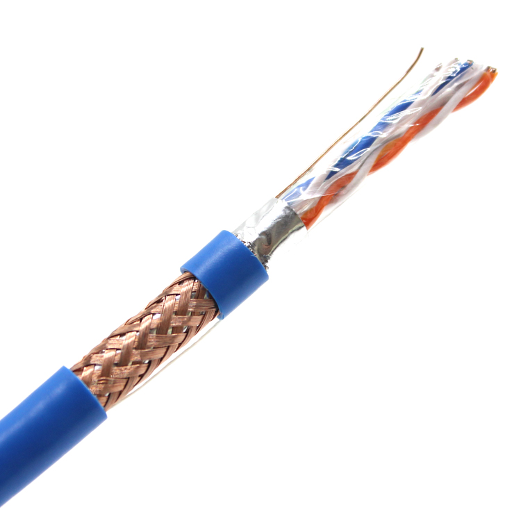 CABLE ETHERNET DE ALAMBRE SÓLIDO DE COBRE SÓLIDO CAT6 SFTP