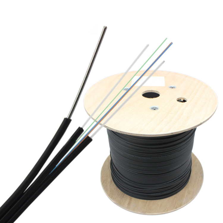 Cable de bajada de fibra óptica de 1 2 4 núcleos de modo único de autosoporte FTTH