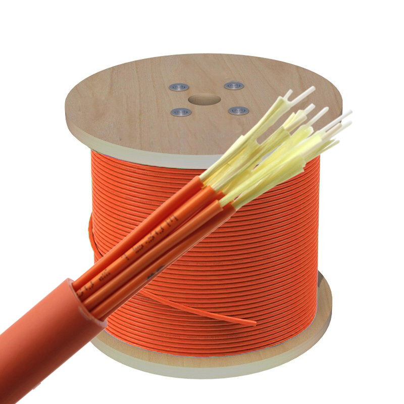Cable de fibra óptica para interiores con ruptura multimodo OM1 OM2 OM3 Cero halógenocable de fibra interior