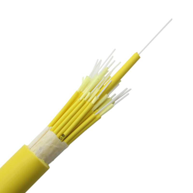 Cable de fibra óptica de ruptura interior GJBFJV 48 96144 Alambre de distribución de núcleos