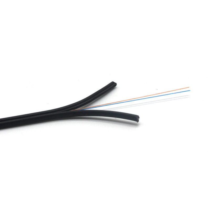 GJXH 1 2 núcleos Cable de fibra óptica de caída interior tipo arco Cable óptico de caída