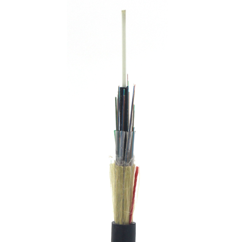 Base del cable de fribra óptica ADSS del solo modo el 100m los 200m 96 para la línea de transmisión