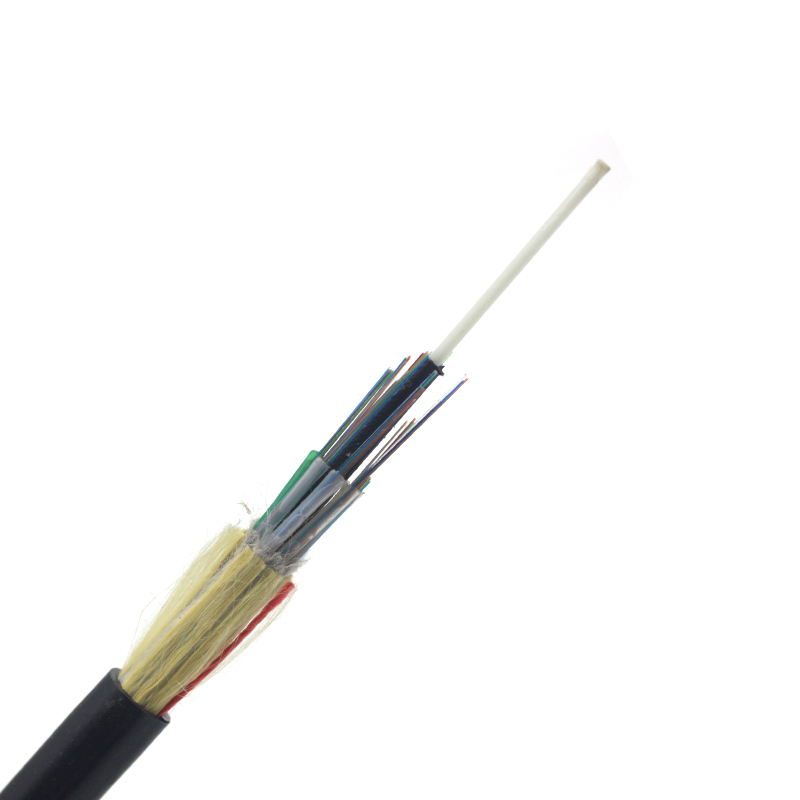 Alambre ADSS dieléctrico del alcance grande del solo modo del cable de descenso aéreo al aire libre de 48 núcleos