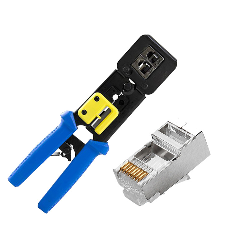 Conector de red de enchufe modular Cat5e CAT6 UTP FTP RJ45 para cable LAN
