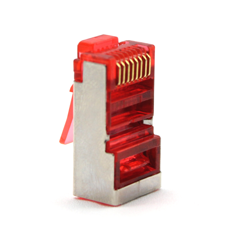 CONECTOR DE ENCHUFE MODULAR 8P8C CAT6 FTP EZ TIPO PROTEGIDO RJ45