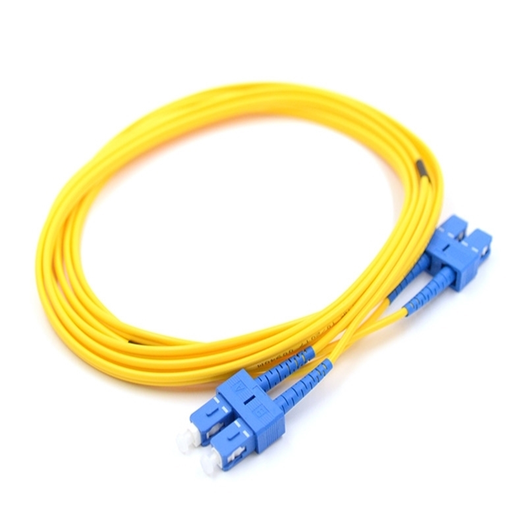 SC UPC a dos caras del cordón de remiendo de la fibra óptica del solo modo 9/125 al SC UPC
