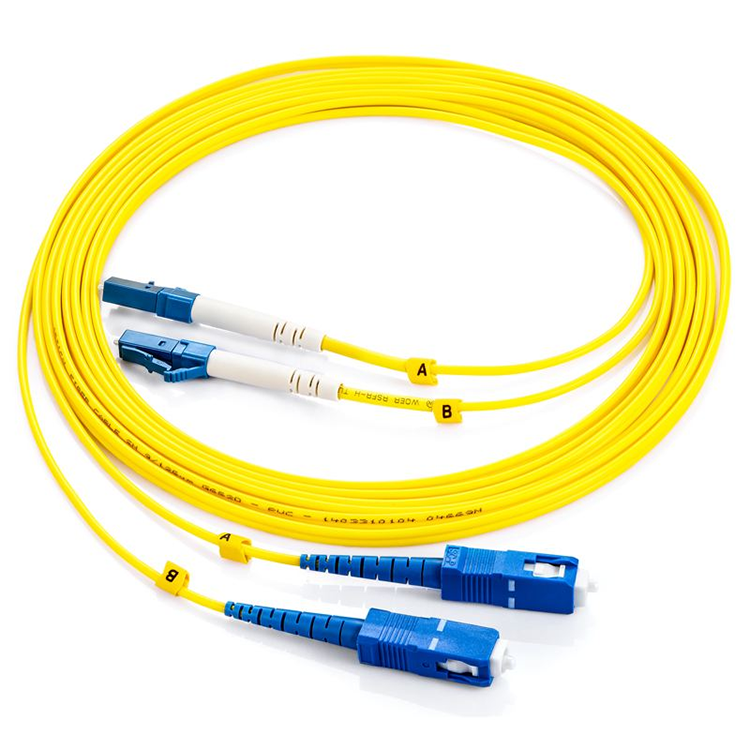 Modo único del cordón de remiendo de la fibra a una cara del SC Upc LC UPC para el sistema de cableado