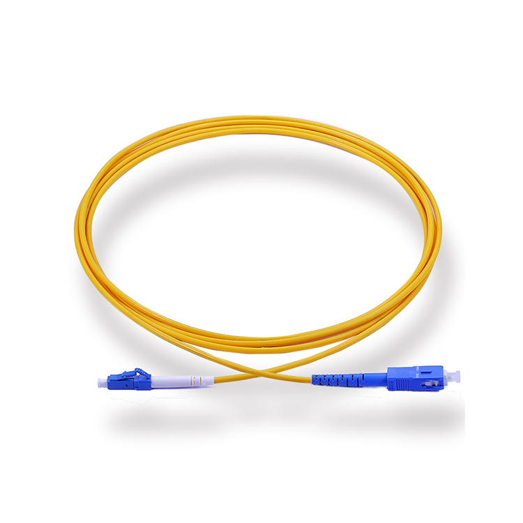 Modo único del cordón de remiendo de la fibra a una cara del SC Upc LC UPC para el sistema de cableado