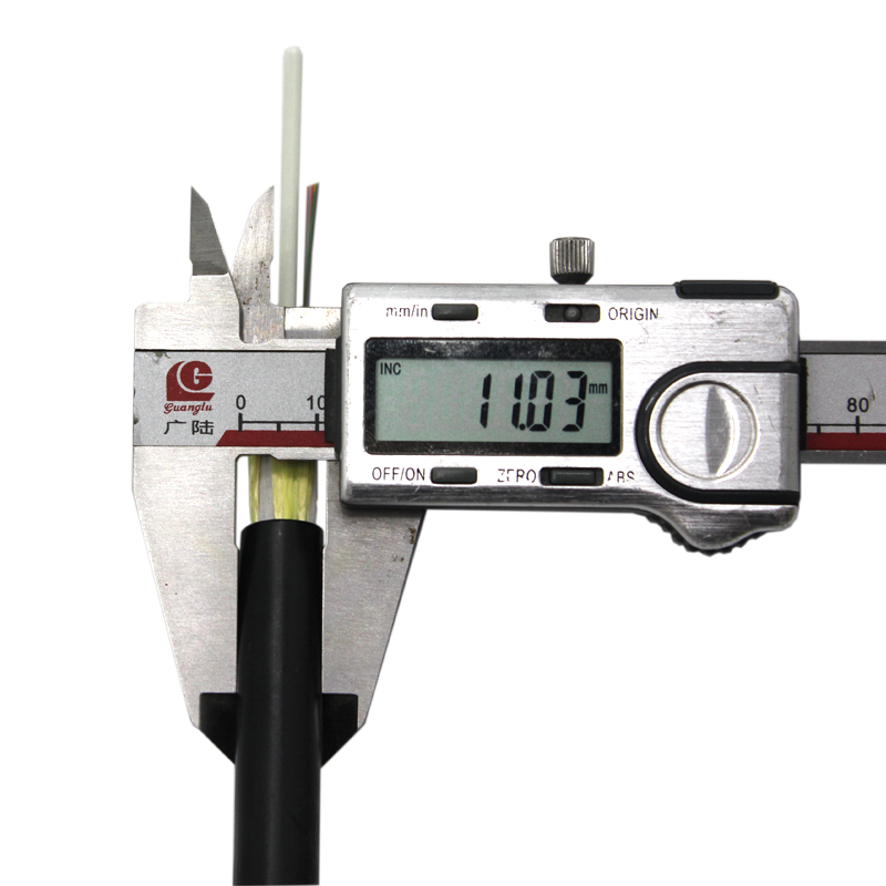 Cable de fribra óptica al aire libre aéreo de 72 núcleos ADSS G652d sola chaqueta del PE