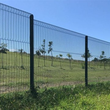 Противовосходный Защитный Забор – Панель Забора 358 – Прозрачный Забор с Порошковым Покрытием Чёрного Цвета
