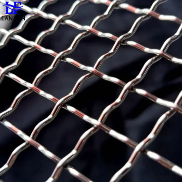 Тканые Plain Weave из нержавеющей стали гофрированная проволочная сетка