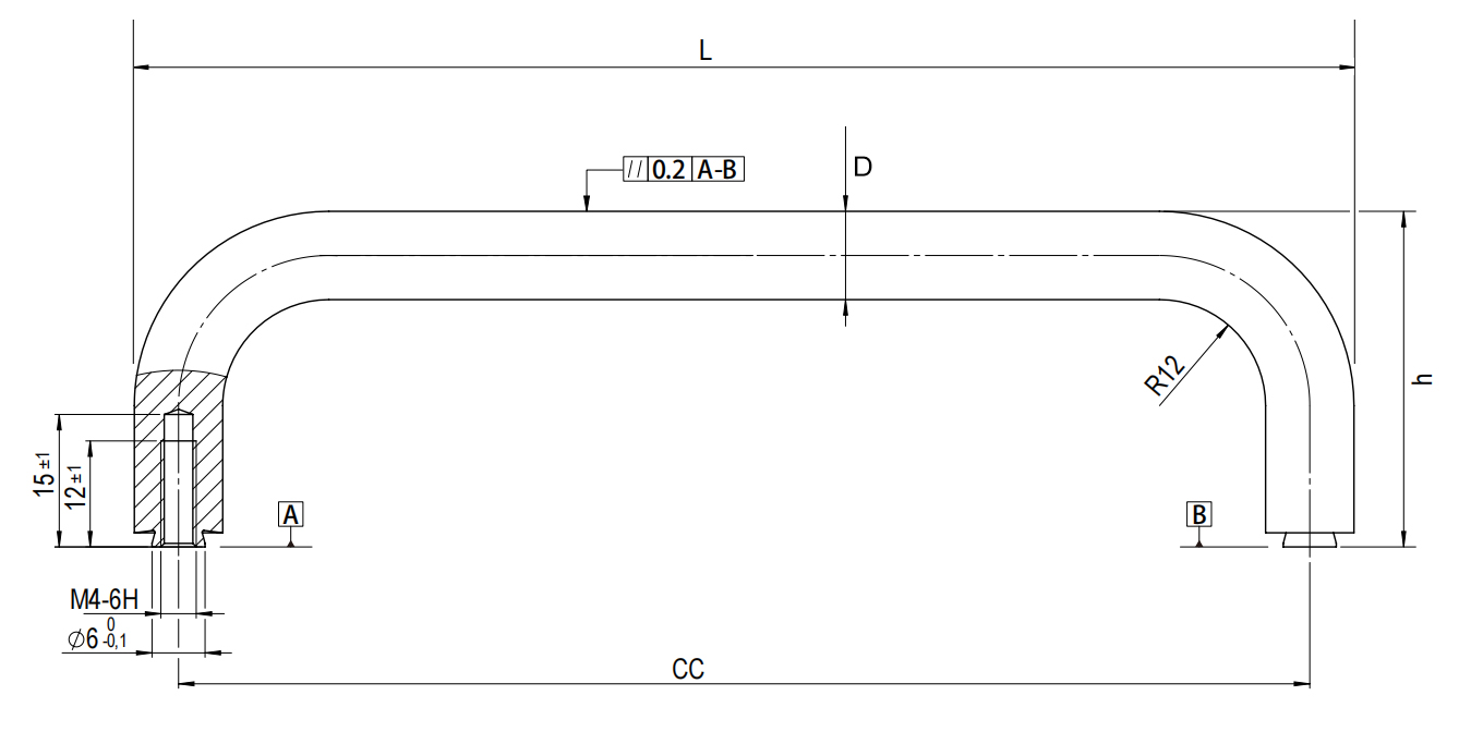 A005HD-10-hygienic-stainless-steel-handle-dimensions-drawing