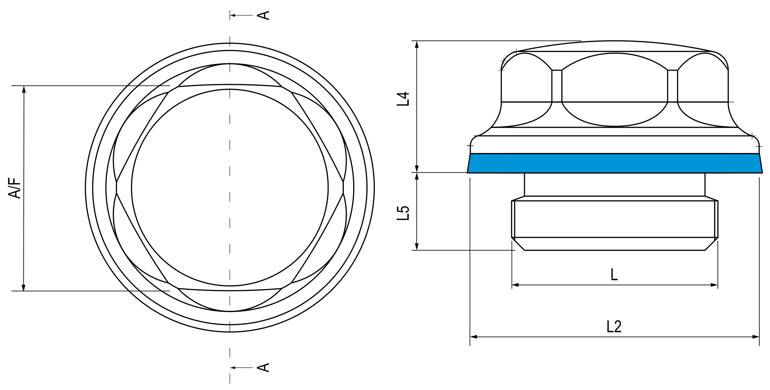 hygienic-design-blind-plug-technical-drawing-dimensions