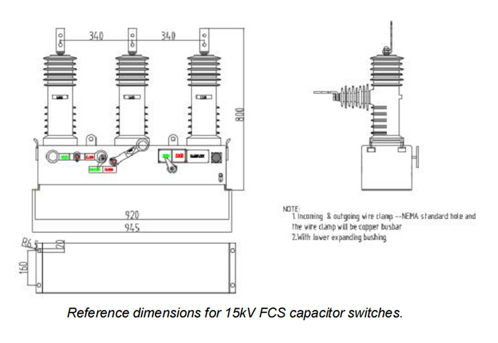FCS series 15 27 38kV Single Three Phase Capacitor11