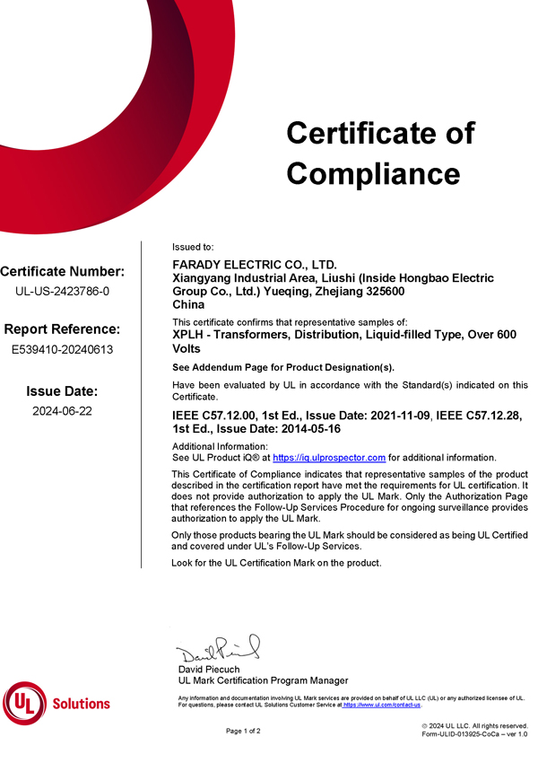 UL-Certificate