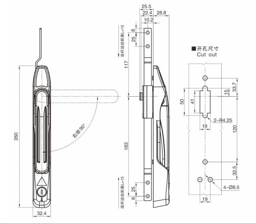 OEM ODM 工業鎖具，鋅合金材質 MS8054.jpg