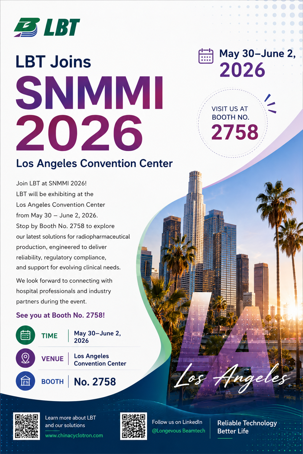 🚀 LBT is heading to SNMMI 2026!