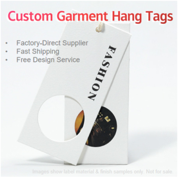 High-End Custom Hang Tags for Men's and Women's Apparel