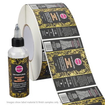 Hair Growth Oil Small Bottle Labels & Product Packaging Customization