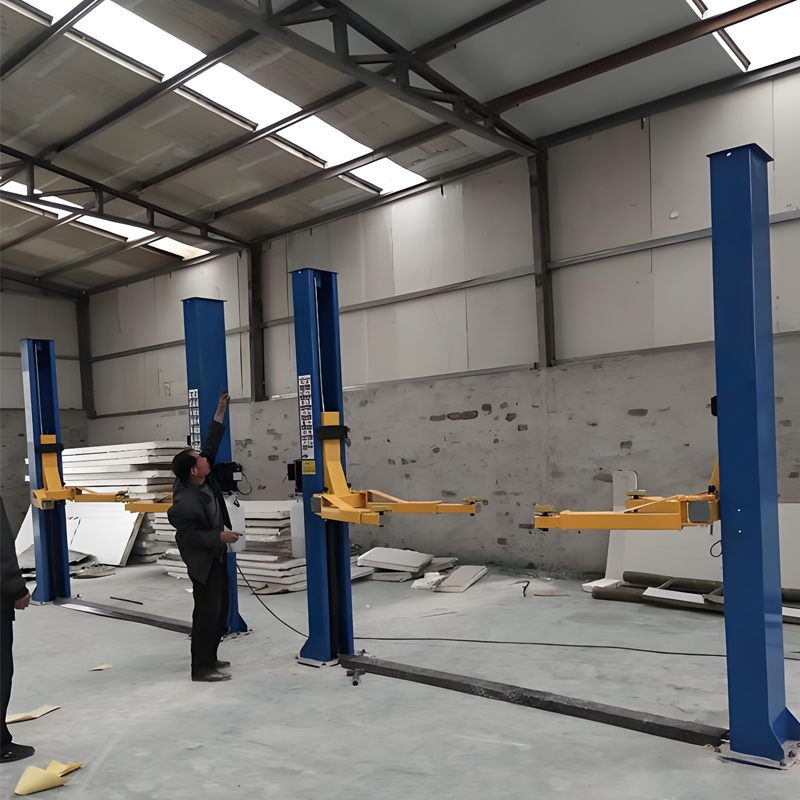 Powerful and Safe TWO Post Car Lift with Dual Hydraulic Chain-over Cylinders (2)