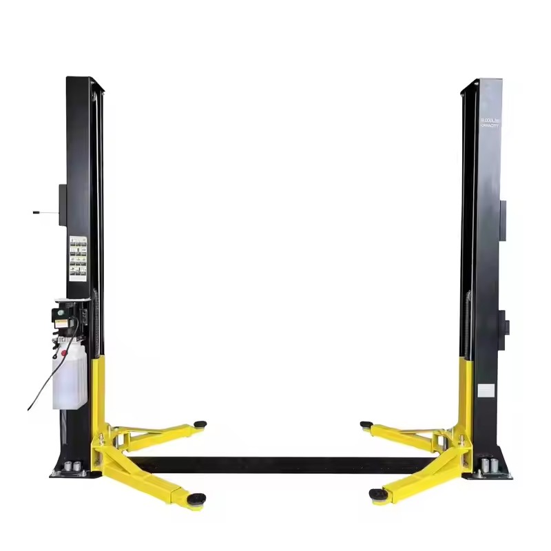 Powerful and Safe TWO Post Car Lift with Dual Hydraulic Chain-over Cylinders (9)