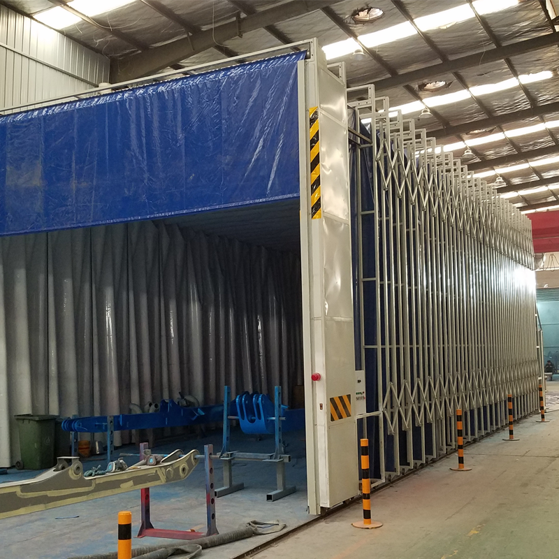 Space-Saving Retractable Paint Booth for Automotive and Industrial Use-1 (2)