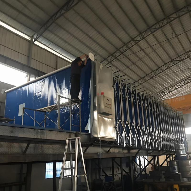 Space-Saving Retractable Paint Booth for Automotive and Industrial Use-1 (5)