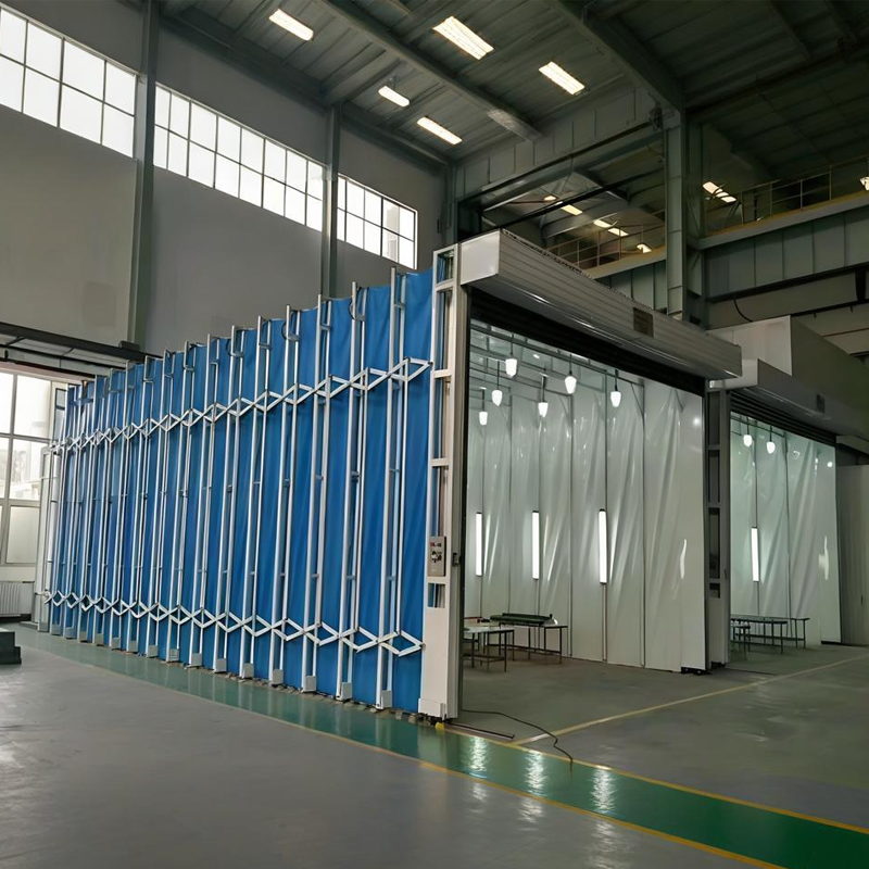 Space-Saving Retractable Paint Booth for Automotive and Industrial Use-1 (6)