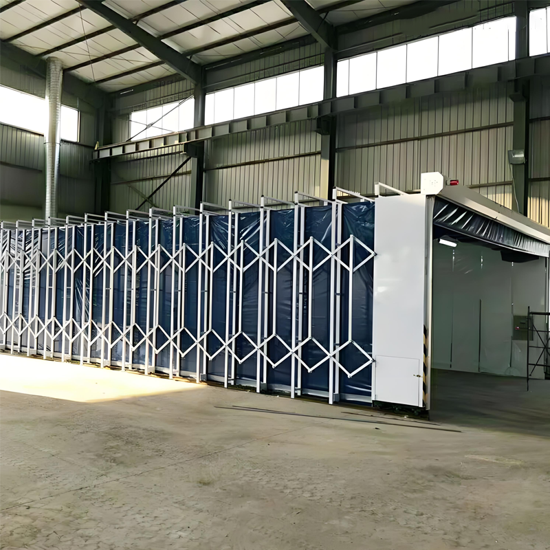 Space-Saving Retractable Paint Booth for Automotive and Industrial Use-1 (7)