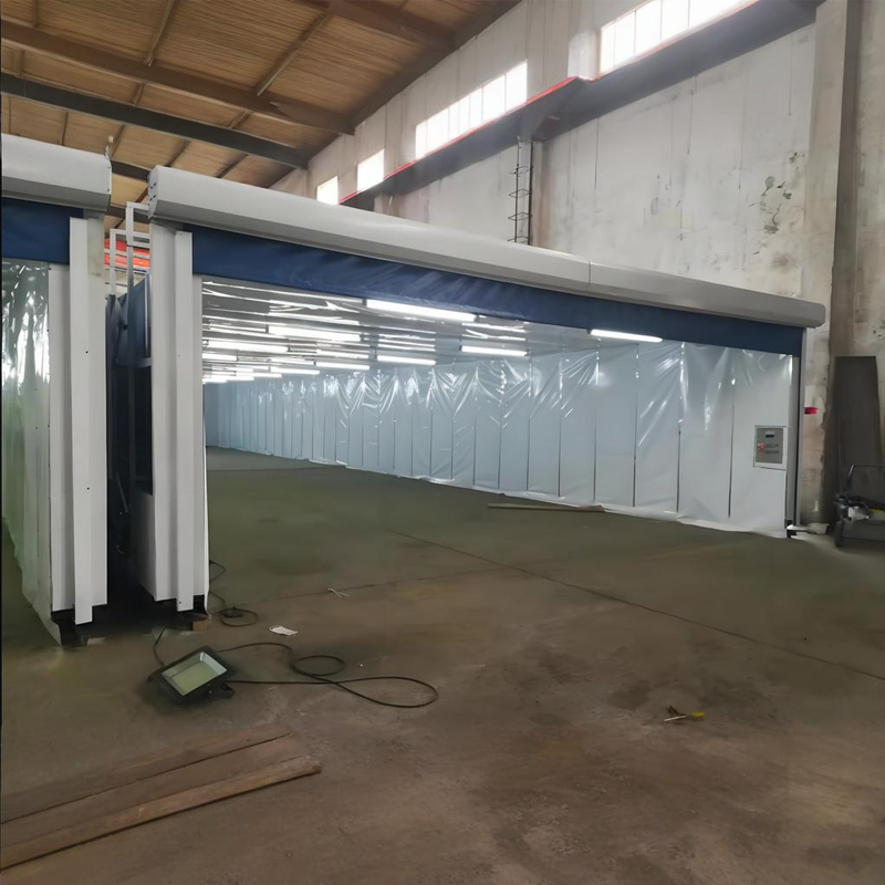 Space-Saving Retractable Paint Booth for Automotive and Industrial Use-1 (8)