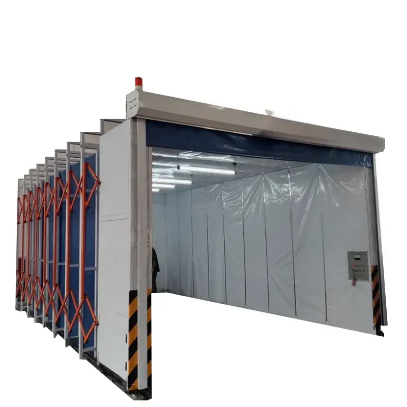 Retractable Paint Booth for Efficient Automotive and Industrial Painting