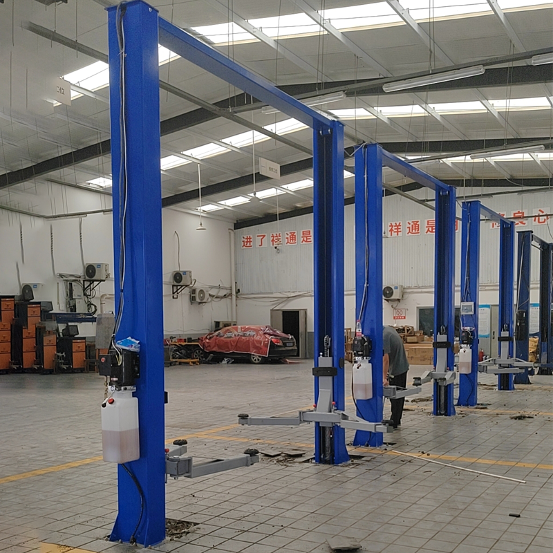 TWO Post Car Lift Asymmetrical Clear Floor Powerful Lifting Solution for Auto Repair Shops-1 (2)