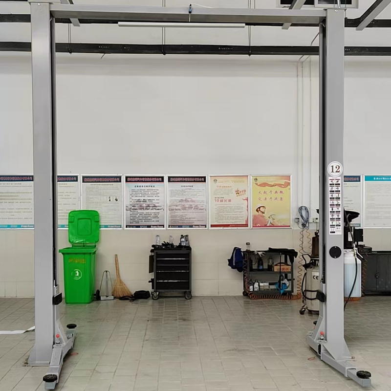 TWO Post Car Lift Asymmetrical Clear Floor Powerful Lifting Solution for Auto Repair Shops-1 (4)
