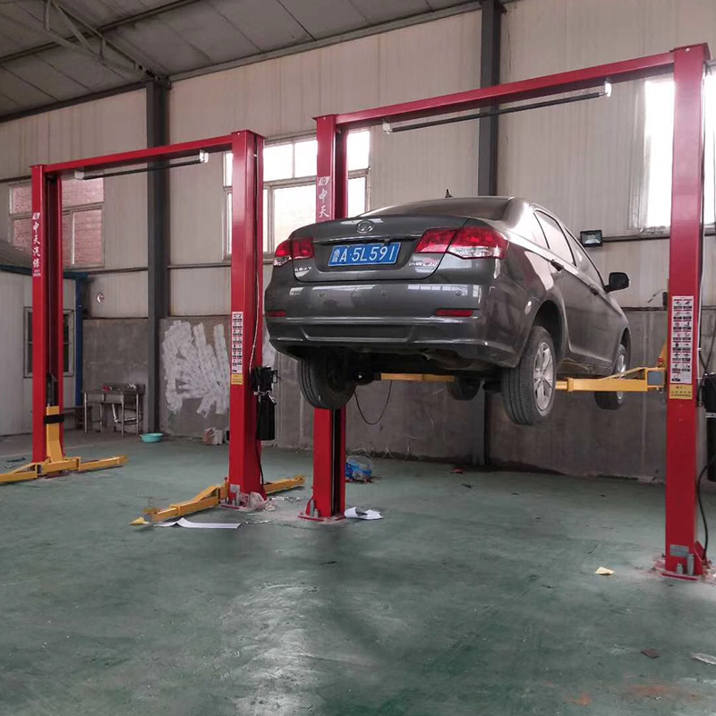 TWO Post Car Lift Asymmetrical Clear Floor Powerful Lifting Solution for Auto Repair Shops-1 (7)