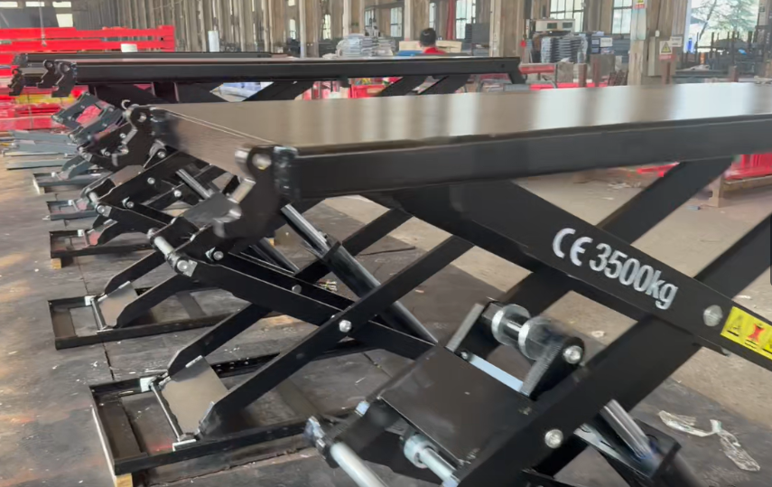 Ultra-Thin Scissor Lift 3500KG with Flexible Installation for Fast Auto Service