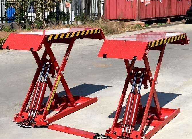 Mid Rise Scissor Car Lift 4000KG for Tire Service and Compact Workshops