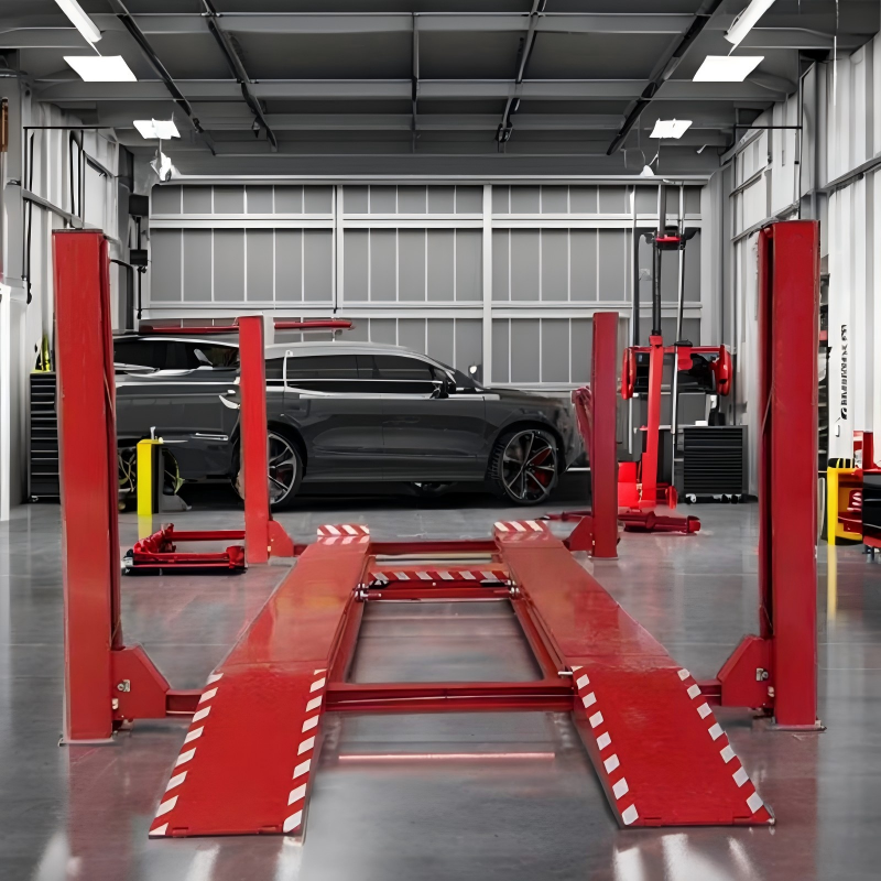 Heavy-Duty Four-Post Car Lift for Stable and Efficient Vehicle Maintenance
