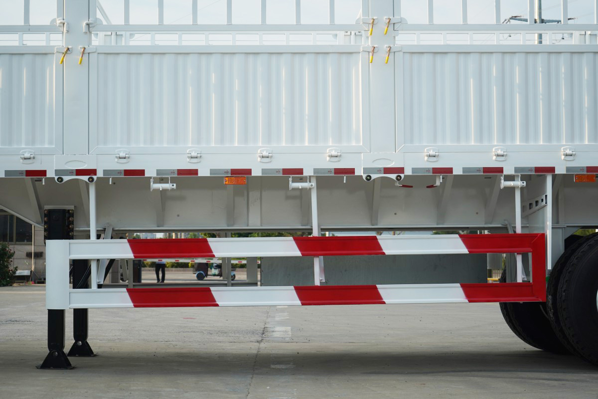 A fleet of modern semi-trailers ready for dispatch