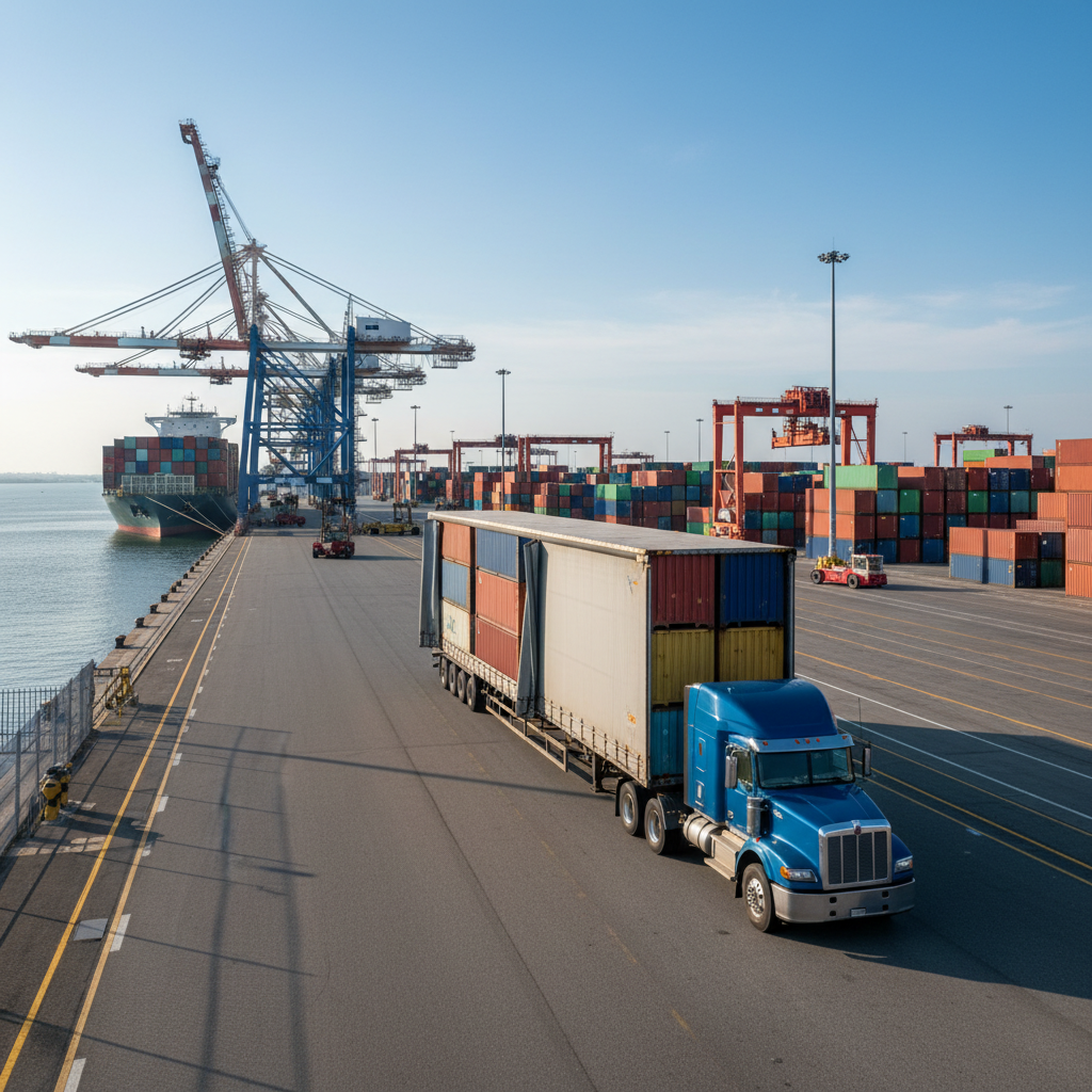 Curtain Side Semi Trailer For Port And Container Terminal Operations