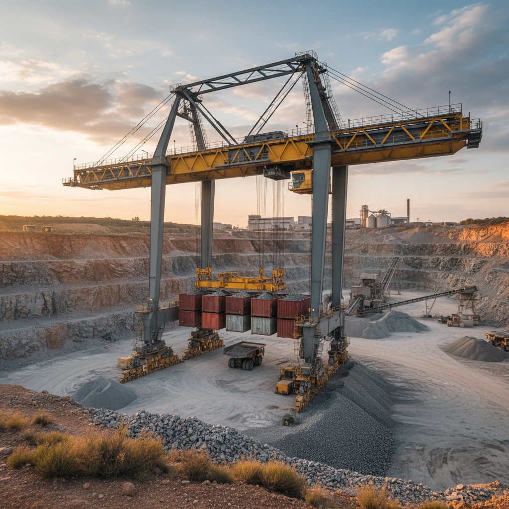 Container Gantry Crane For Mining And Quarry Operations