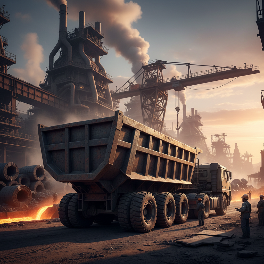 Dump Semi Trailer For Steel Mill And Metallurgical Plants
