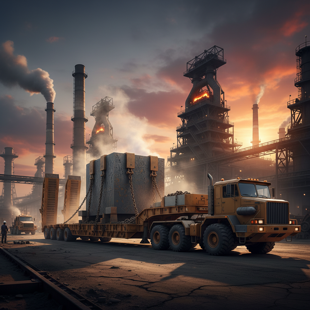 Heavy Haul Trailer For Steel Mill And Metallurgical Plants