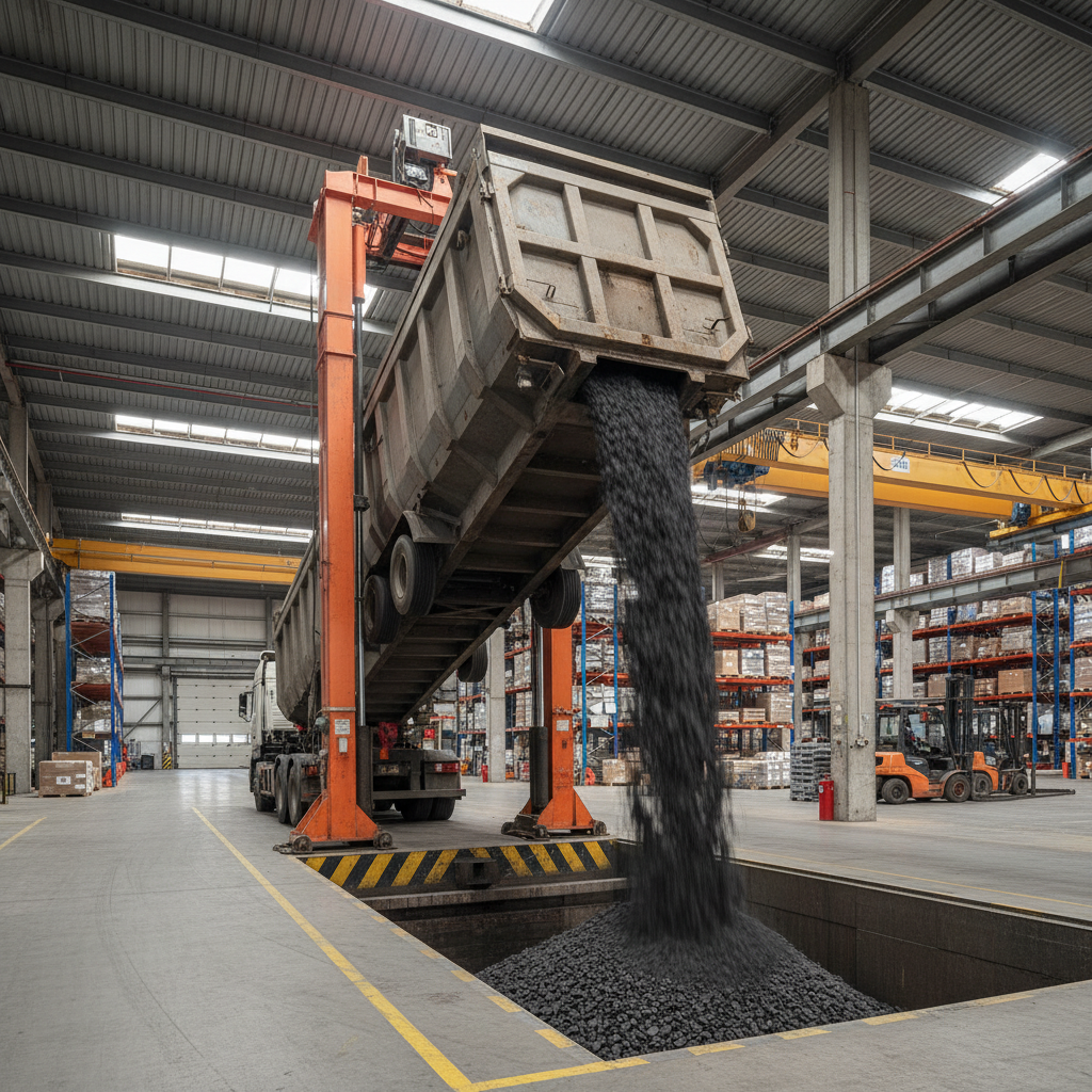 Dump Semi Trailer For Warehouse And Logistics Center Lifting