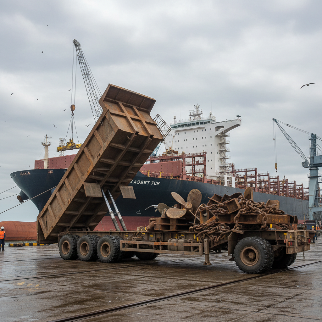 Dump Semi Trailer For Shipyard And Heavy Marine Operations