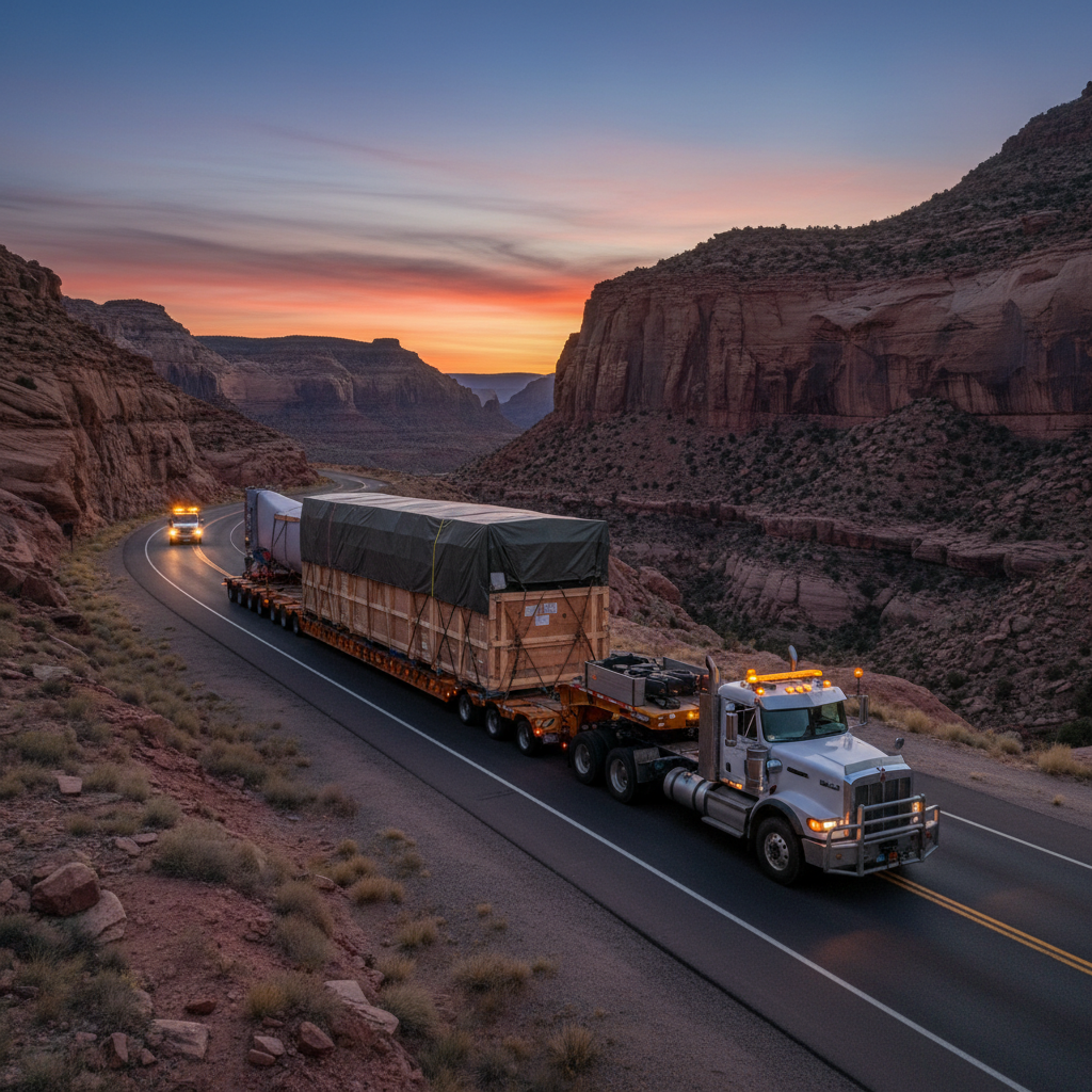 Flatbed Semi Trailer For Oversized And Abnormal Load Transport