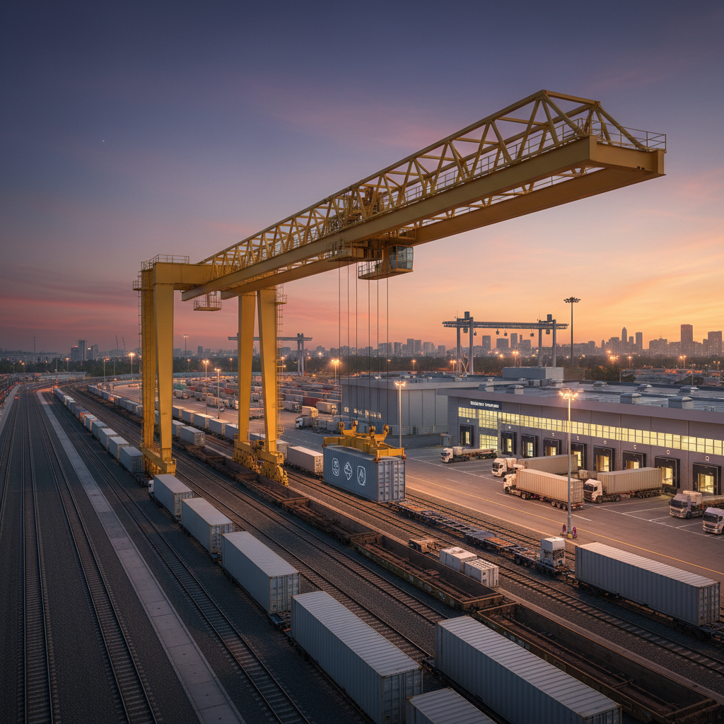 Single Girder Overhead Crane For International And Cross-border Freight Logistics